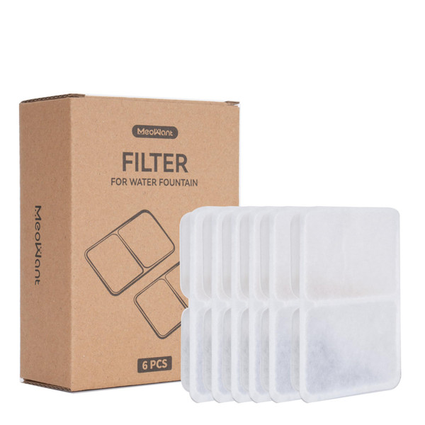 MeoWant Dog Fountain MW-DF01 Accessories, Filter Replacement, 6pcs MeoWant Dog Fountain MW-DF01 Accessories, Filter Replacement, 6pcs