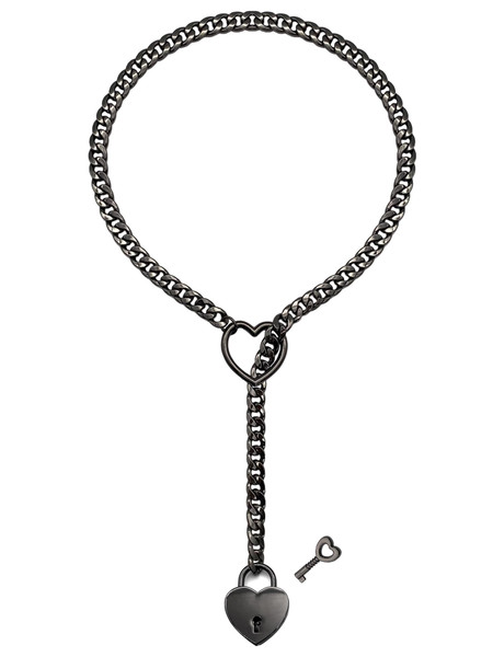 paloli Womens Slip Chain Necklace Heart O-Ring, Punk Rock Cuban Long Necklace Jewelry For Women, Adjustable Lariat Y-Necklace Heart Locker With Key (Black, 32'') paloli Womens Slip Chain Necklace Heart O-Ring, Punk Rock Cuban Long Necklace Jewelry For Women, Adjustable Lariat Y-Necklace Heart Locker With Key (Black, 32'')