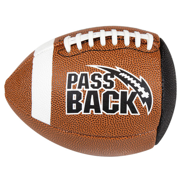 Passback Junior Composite Football, Ages 9-13, Youth Training Football, (Ships Deflated)