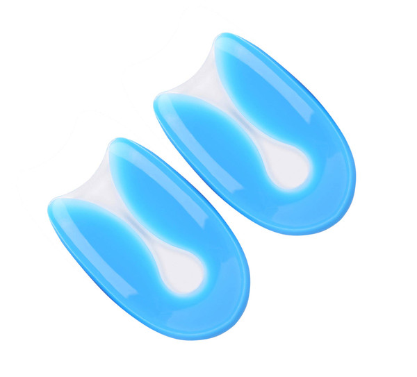 Silicone Gel Heel Cups for Plantar Fasciitis and Heel Pain Foot Care(M)