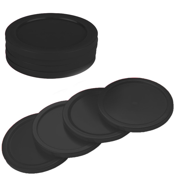 4-Pack 3.25-Inch Air Hockey Pucks - Professional, Durable Pucks for Large Tables - Compatible with Standard Pushers and Goals - Best Air Hockey Accessories for Fun and Entertainment by INSCOOL