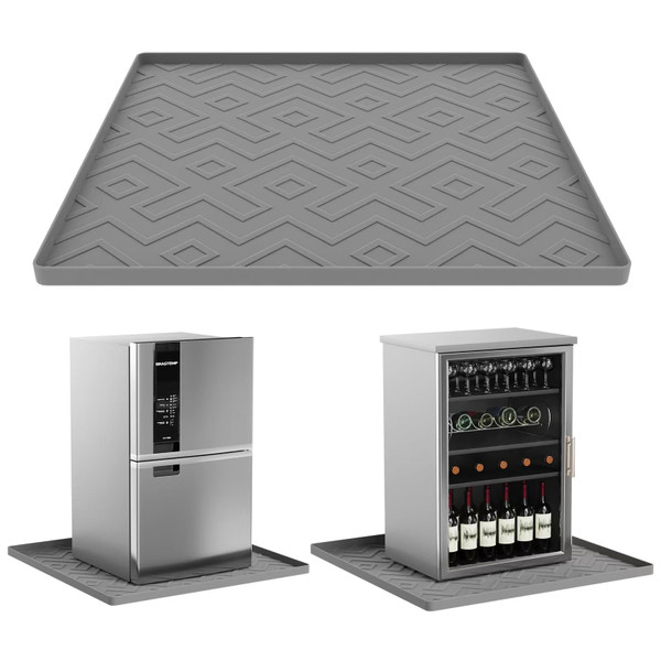 EWX Mini Fridge Mat 24"x24"x0.4" - Non-Slip, Spill-Proof, Drip Prevention | Ideal for Refrigerators, Washing Machines, Dryers, Wine Coolers, and Dishwashers