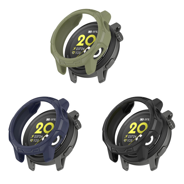 Case Intended for Coros Pace 3 Protective Case Cover Protector TPU Shock-Proof Bumper Frame Flexible Shell Watch Cover Intended for Coros Pace 3 (Green/Blue/Black)