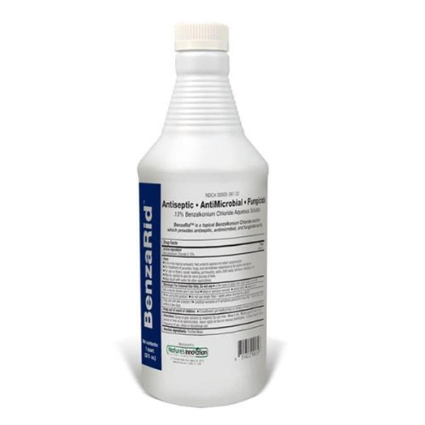 BenzaRid Hospital Disinfectant Virucide Spray Kills 99.99% of MRSA, COVID-19, H5N1, Staph, Avian Flu, Bacteria & Mold | EPA Reg. for Medical, Dental, Veterinary, Farm & Home Use 32 oz