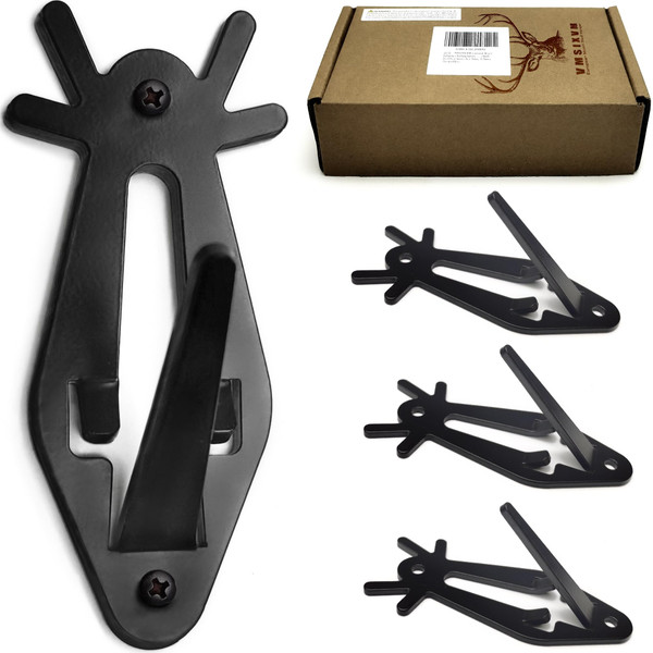 VMSIXVM European Mount Skull Hanger, Deer Skull Wall Hooker for Hanging Deer Head, Pronghorn and Other Smaller Animals, Euro Mount Hanger with Easy Install Kit for Indoor Outdoor-1764900190