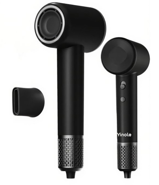 High-Speed Hair Dryer, Negative Ionic Blow Dryer with 110,000 RPM/1500W Brushless Motor for Fast Drying, Lightweight Hairdryer for Travel and Home, with Diffuser, Magnetic Nozzle