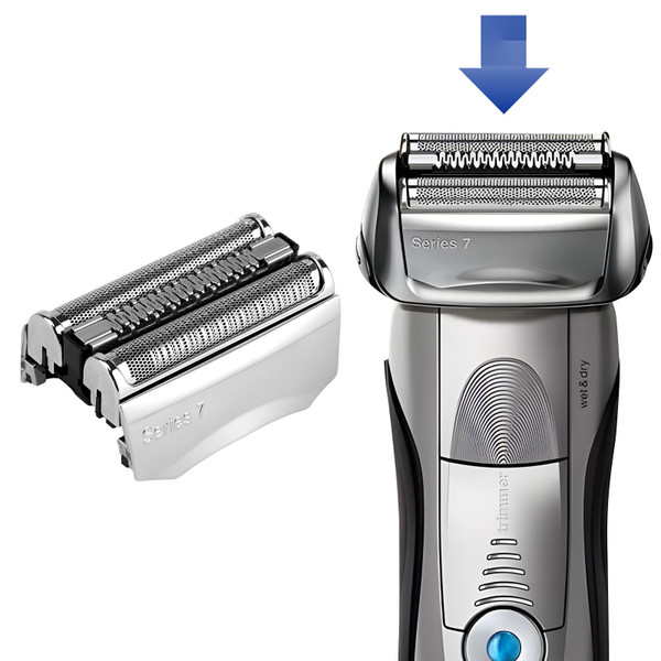 70S Series 7 Replacement Head for Braun Clean & Renew Refill Cartridges Series 7 Foil Shaver Replacement Heads Compatible Compatible with Series 7 Shavers 70s 720,750CC, 760CC,790CC,9565, etc.