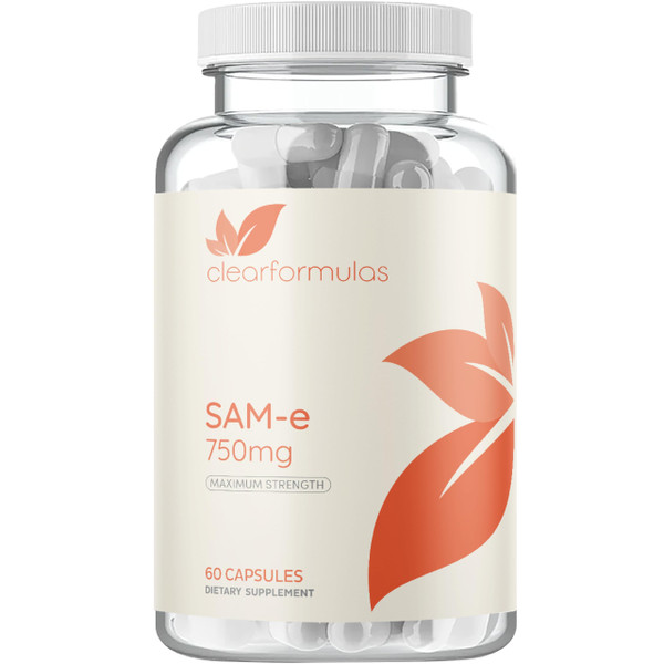 Bioactive SAM-e 750mg - High Strength SAM-e Supplement with Biologically Active S,S Form for Liver and Mood Support - Vegan Non-GMO Preservative Free - Made in The US (60 Capsules)