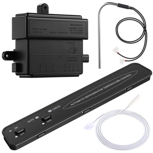 Relaxweex 3316348.900 RV Fridge Control Board 2932771021 2932771039 Refrigerator Control Panel 3850644422 Heating Element (325W 120Vac) 3851210025 Thermistor Compatible with DM2652 RM2652 RM2852