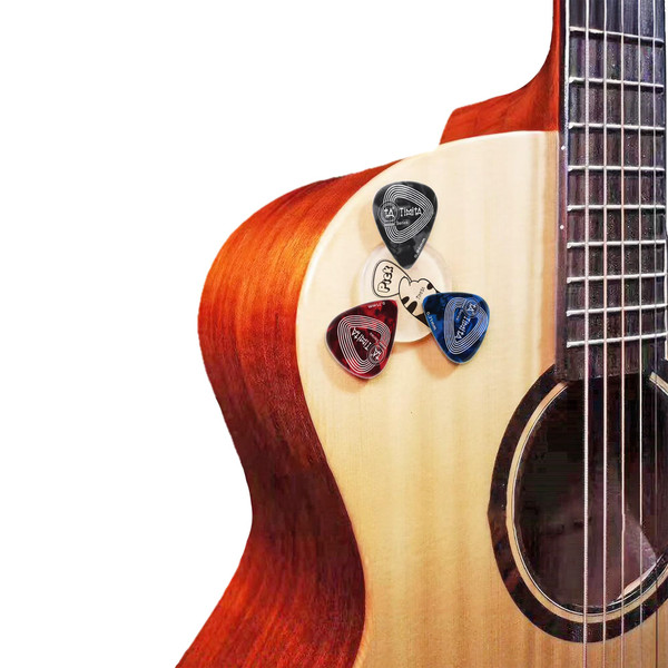 Timita Guitar Pick Holder Sticky | Adhesive PickHolder Paste on Guitar | Fits All Pick Sizes & Shapes Sticks on Guitar Pick Holder | Easy Pick Access for Acoustic, Electric Guitar, Bass & Ukulele