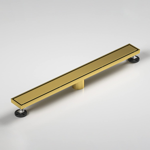 Bernkot Linear Shower Drain 26", Brushed Gold Floor Drain with Tiled Insert Grate & Hair Strainer, 304 Stainless Steel Bathroom 2-in-1 Tiled in Drain, CUPC Certified (Brushed Gold, 26'') Bernkot Linear Shower Drain 26", Brushed Gold Floor Drain with Tiled Insert Grate & Hair Strainer, 304 Stainless Steel Bathroom 2-in-1 Tiled in Drain, CUPC Certified (Brushed Gold, 26'')