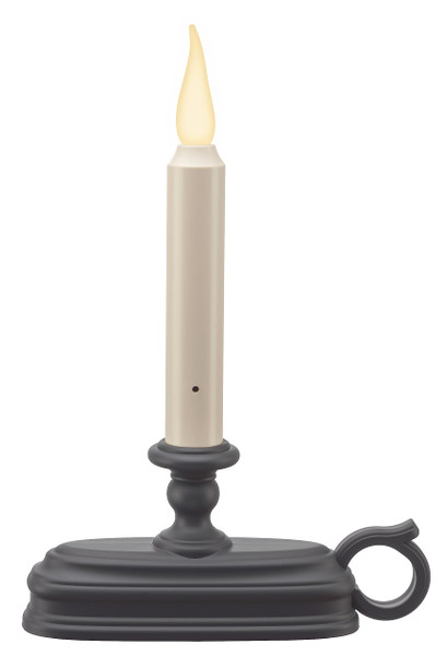 Xodus Innovations FPC1625A Battery Window Candle New Dynamic Flicker Warm White Flame Sensor ON Timer Off (Black-Single)