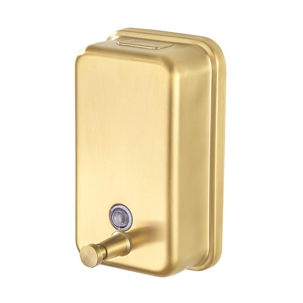 FVITA Commercial Soap Dispenser Wall Mounted 40 oz Wall Mount Soap Dispenser Brushed Gold Stainless Steel FVITA Commercial Soap Dispenser Wall Mounted 40 oz Wall Mount Soap Dispenser Brushed Gold Stainless Steel