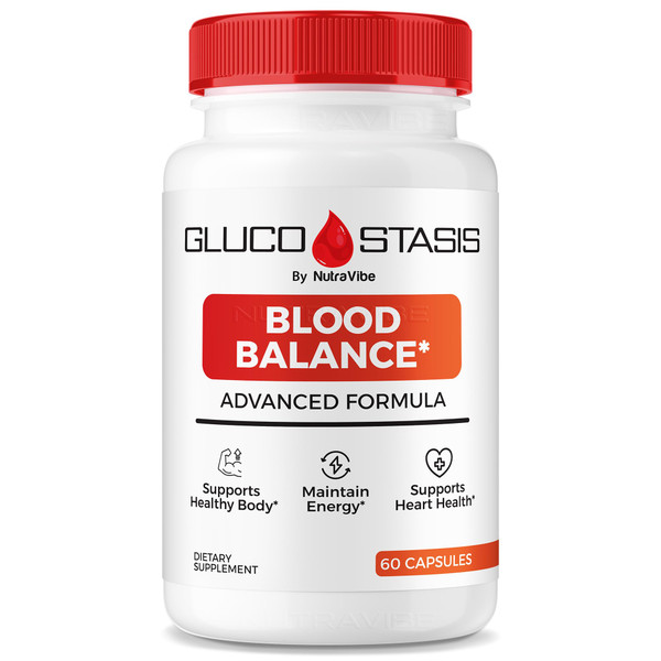 Gluco Stasis Blood Balance – Premium GlucoStasis Daily Energy and Circulation Support Formula for Natural Flow, Stable Levels & Active Body Support | Easy-toTake Daily Pills (60 Capsules)