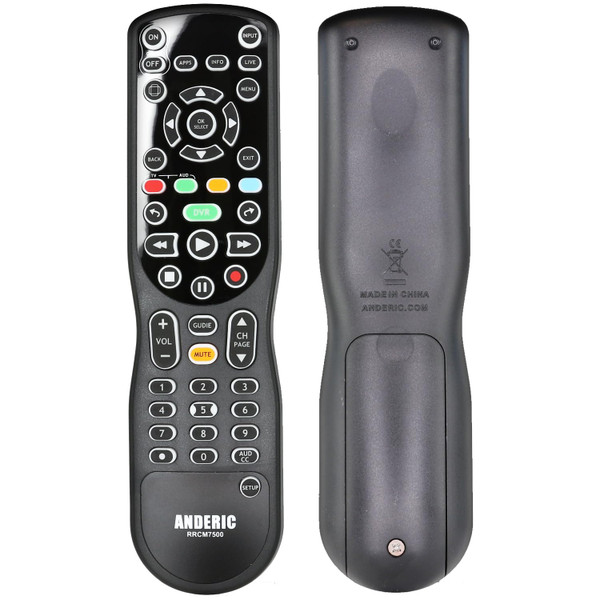 ANDERIC RRCM7500 for Channel Master DVR Remote Control CM7500XRC2 Replacement Remote for Channel Master - Works 100% - Works CM7500XRC2, CM7500GB16, CM7001, CM7004, CM7500TB1
