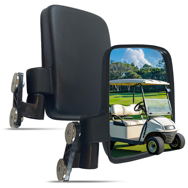 TOPAZ Universal Strong Magnetic Tractor Mirror Rear View Side Mirrors Fit for KUBOTA & JOHN DEERE Tractor, Golf Cart, Small Dozers, Lift Trucks, No Drilling Magnetic Rear View Mirror