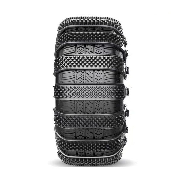 10Pack Heavy Duty Anti Skid Snow Tire Chains Car Winter Wheels Chain Universal Cable Tire Belts, 2025 Reusable TPU Non-Slip Zip Tie Tires Chain Emergency for Auto Pickup Trucks Suvs, 2.0 Version