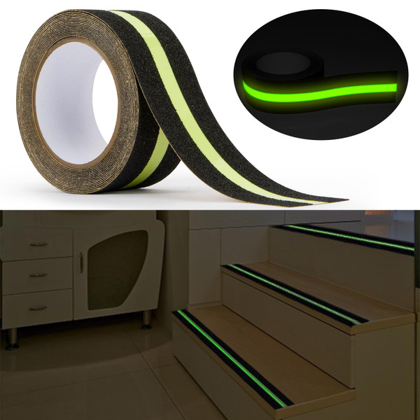 CARGEN Anti Skid Tape with Glow in The Dark, Heavy Duty Stair Safety Strips Non Slip Tape for Outdoor or Indoor Steps, 2 Inch x 16.4 Feet CARGEN Anti Skid Tape with Glow in The Dark, Heavy Duty Stair Safety Strips Non Slip Tape for Outdoor or Indoor Steps, 2 Inch x 16.4 Feet