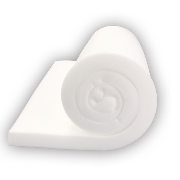 FOAMYFOAM High Density 1 inch Thick, 24 inch Wide, 72 inch Long Upholstery Foam, Cushion Replacement
