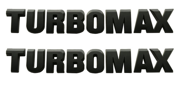 Pair Set New Hood Letter Emblems 3D Nameplate Logo Compatible with 2024-2025 Silverado/Colorado Turbo-max Badge 85079242 (Matte Black)