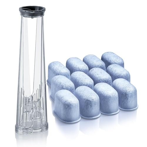 Water Filter Holder and 12 Water Filters for Keurig K-Supreme, K-Slim, K-Express, K-Select, K-Classic, K-Duo Plus, K-Elite, K-Iced, K-Cafe - for Use in All Keurig Brewers with Side-Loaded Reservoir