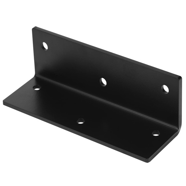 eoere 2 PCS 9" x 3" Heavy Duty Large Angle Brackets, L Corner Brace for 4x4 Wood Post, 3/16" Thickness, Max Load 300 lbs