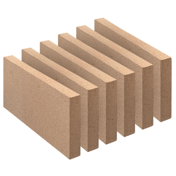 Firebricks, Food Grade Clay fire Bricks, 3000F Size 9″ x 4-1/2″ x 3/4″, Insulating 0.75" Thick Clay Firebricks Replacement for Wood Stoves, Fireplaces, Fire Pit, Kiln, Pizza Oven, 6 Pack
