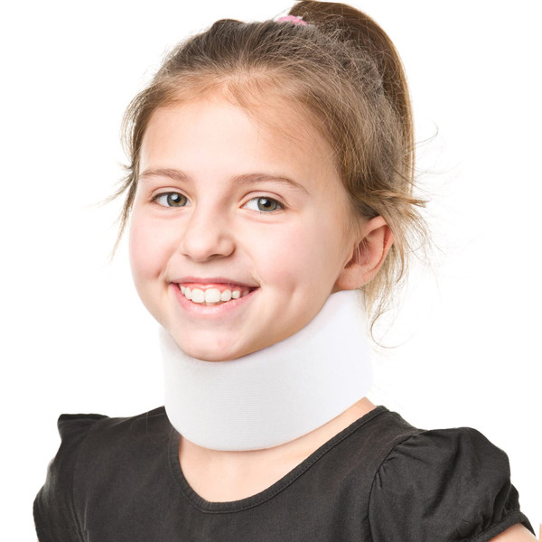 HKJD Kids Neck Brace for Neck Pain and Support, Soft Foam Cervical Collar Adjustable Youth Neck Support for Childrens Whiplash and Childs Torticollis Neck Stabilizer-1764968978