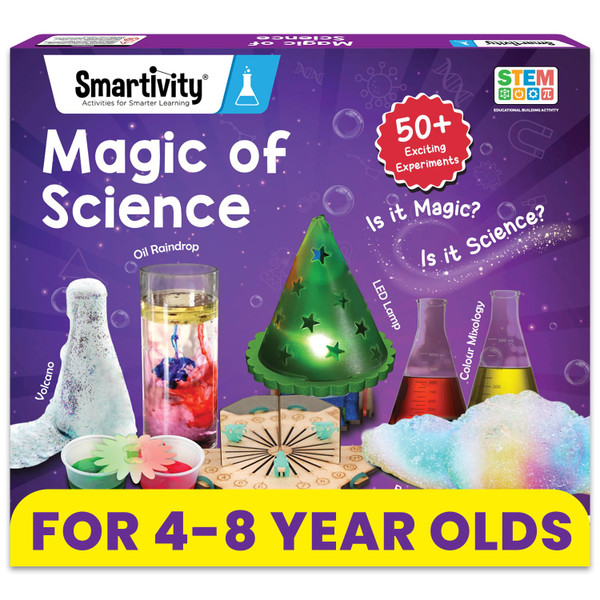 Smartivity Magic Science Kit for Kids Ages 4, 5, 6, 7, 8 Years | 50+ Amazing Science Experiments I Birthday Gifts for Boys & Girls | I Educational Toy for Kids Age 4-8 Years Old