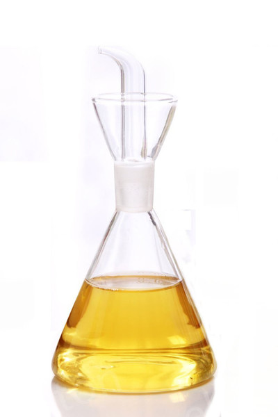 ELETON Olive Oil Dispenser Bottle Glass with No Drip Bottle Spout -Pourer Dispensing Bottles for Kitchen - Olive Glass Dispenser to Control Cooking Vegetable Oil and Vinegar(16 oz)