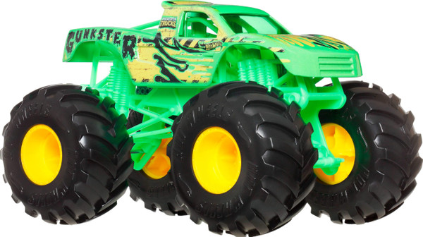 Hot Wheels Monster Trucks, Oversized Monster Truck, 1:24 Scale Die-Cast Toy Truck with Giant Wheels and Cool Designs