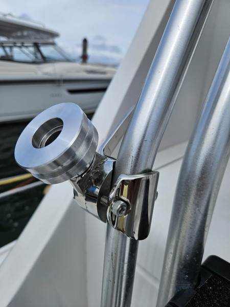 Marine-Grade Adjustable Rail Mount for Starlink Mini Antenna - Flat Dish Base Perfect for Boats, Yachts, Sailboats, and Trawlers (LM-SMINI-RL) Marine-Grade Adjustable Rail Mount for Starlink Mini Antenna - Flat Dish Base Perfect for Boats, Yachts, Sailboats, and Trawlers (LM-SMINI-RL)