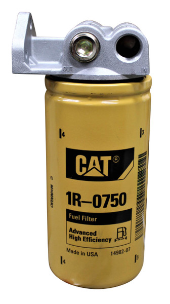 Diesel Fuel Filter Remote Mount Base for 1"-14 CAT 1R-0749 or 1R-0750