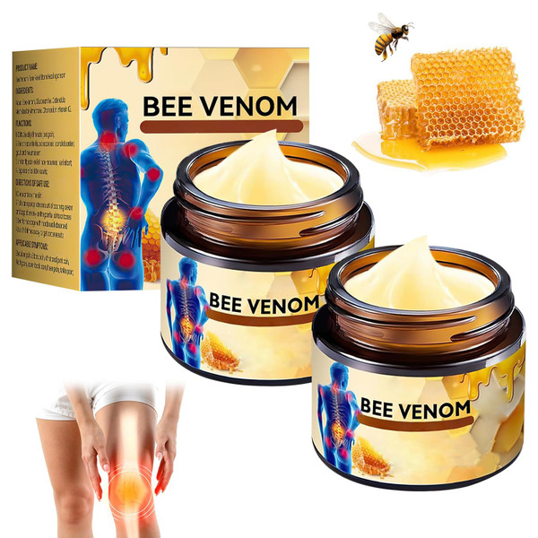2PCS Bee Venom joint Cream,Bee Venom Cream,Bee Venom Advanced Joint and Bone cream,Professional bee venom Joint Gel,Effective for Back, Neck, Hands, Kneel 2PCS Bee Venom joint Cream,Bee Venom Cream,Bee Venom Advanced Joint and Bone cream,Professional bee venom Joint Gel,Effective for Back, Neck, Hands, Kneel