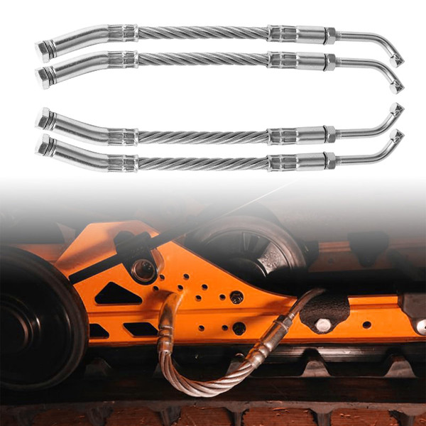 Kavius Ice Scratchers Snowmobile 4PCS Set Compatible with Polaris Arctic Cat Ski-doo Lynx Cable Ice Scratchers Kit Fit for Reverse & Non-Reverse Gear Equipped Snow Mobiles Track Heights Above 2-1/2"