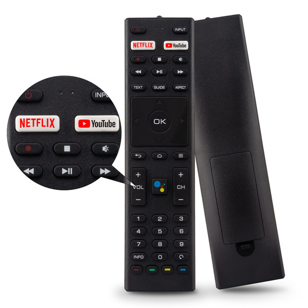 New RM-C3329 for Konka Tv Remote Control, for Jvc Control for Smart 4k Android Tv for ANAM RM-C3363 RM-C3369 32H31A 40H33A 43U55A 50Q75A 50U55A 55Q75A 55U55A 65Q75A 65U55A 75Q75A 75U55A