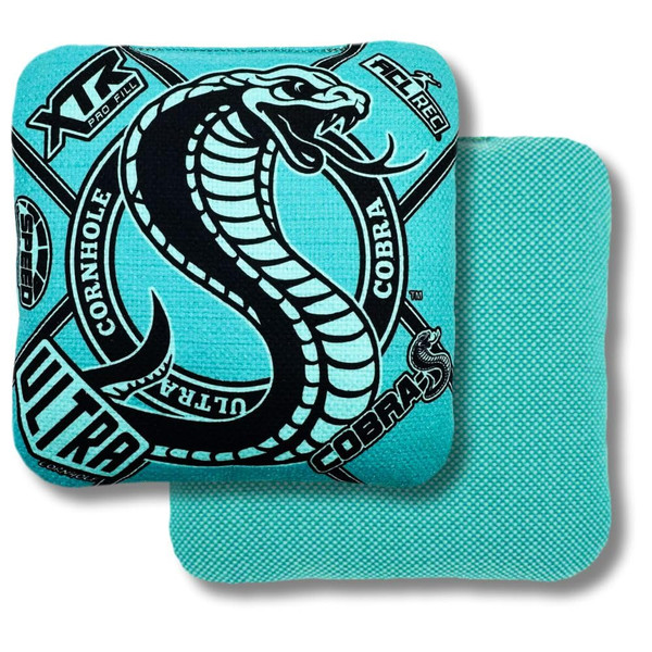 Ultra Cornhole Bags Cobra-S Cornhole Bag Set - ACL Approved (Teal)