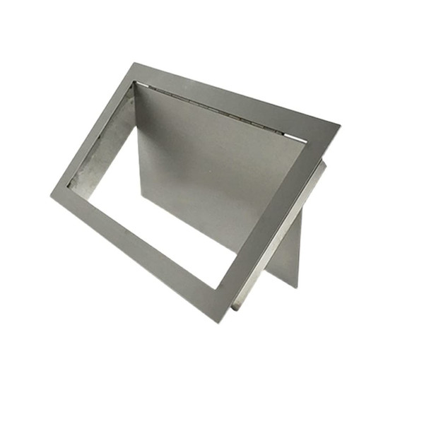 1Piece 304 Stainless Steel Rectanglar 7"×9" Side Mount Trash Chute with Hinged Inward Flip Panel Lid for Kitchen Bath Commerical Cabinet