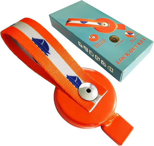 Boat Trailer Lockout Key Magnetic Surge Brake Lockout Key for UFP A60 A70 A75 A84 Type Surge Brake Actuator on Boat Trailer Replace Sliver Key 34557 Trailer Surge Brakes Back UP Buddy