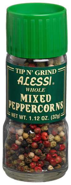 Alessi Whole Mix Peppercorns, 1.12-Ounce Grinder (Pack of 6)