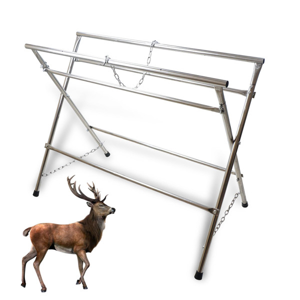 Smarkey Deer Game Hunting Hoist Processing Rack Stand, Skinning Station Equipment Hide Tools for Hog Goat Sheep Boar Animal Field Dressing Cleaning Butchering