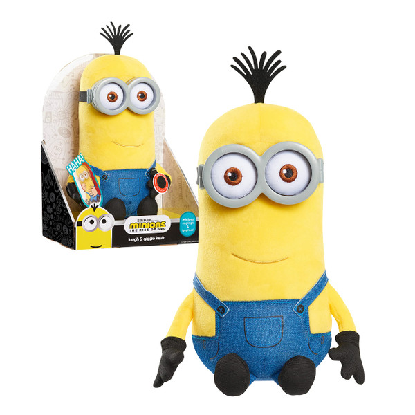 Illumination's Minions: The Rise of Gru Laugh & Giggle Kevin Plush, Kids Toys for Ages 3 Up by Just Play