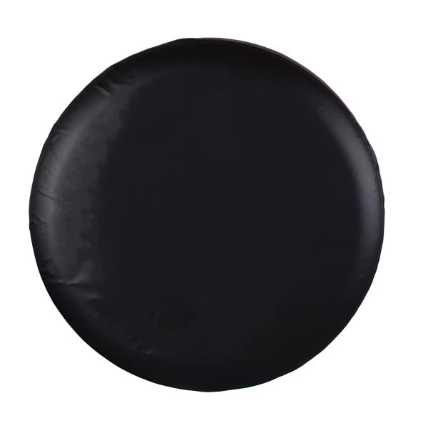 Spare Tire Cover, Black Wheel Cover Waterproof PVC Leather Dust-Proof Universal Fit for Jeep, Trailer, RV, SUV, Camper and Vehicle (15 Inch)