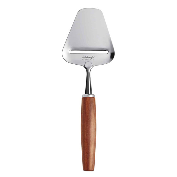 triangle Cheese Plane - Evenly Slices Soft & Hard Cheeses - Plum Wood Handle - Dishwasher Safe - Sense Collection