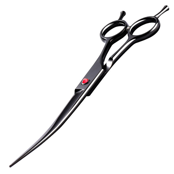 Intini 7.5" Curved Dog Grooming Scissors,Professional Pet Grooming Shears with Safe Round Tips, Shears for Dogs with Thick Hair,Dematting Tool for Dogs,Light Weight, Right and Left Hands Intini 7.5" Curved Dog Grooming Scissors,Professional Pet Grooming Shears with Safe Round Tips, Shears for Dogs with Thick Hair,Dematting Tool for Dogs,Light Weight, Right and Left Hands