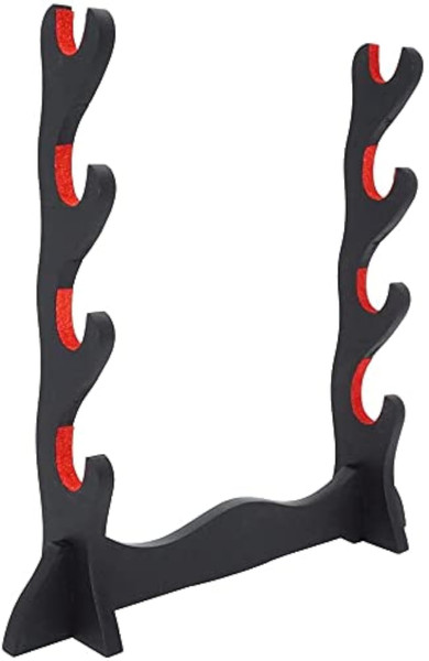 Sword Stand, Velvet Padded Katana Wakizashi Tanto Holder - Wall Mount Display