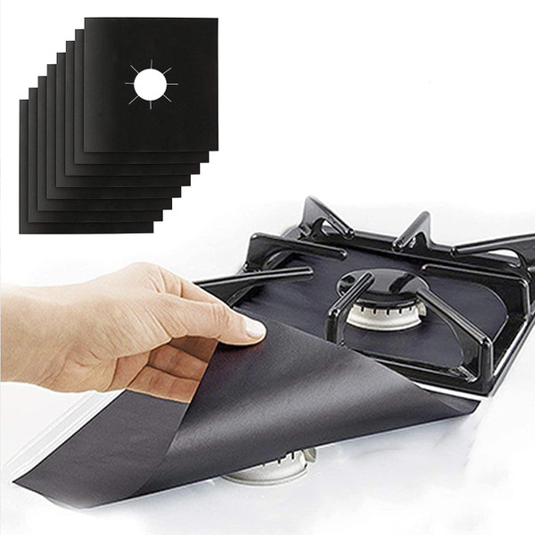 Gas Stove Burner Covers by Linda’s Essentials (10 Pack) - Extra Thick Non-Stick Reusable Stove Covers, Heat Resistant Gas Range Protectors, StoveTop Accessories to Keep Range Clean