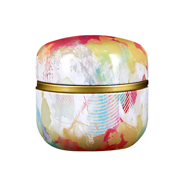 Topwon Body Powder Container with Powder Puff for Baby Women Talc Free Dusting Loose Powder Case Home Travel Powder Box (Colorful)