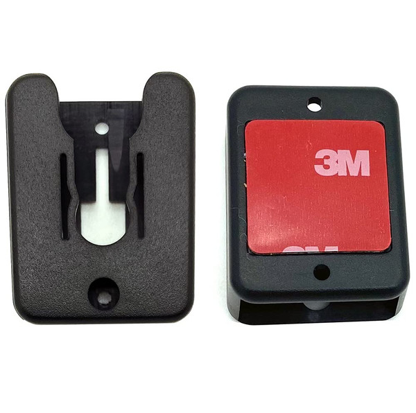 LycoGear Universal Ham CB Radio Microphone Mic Hanger Holder Mount with Adhesive Back, Pre Drill Holes & Single T Tab Connection, KLP-X2