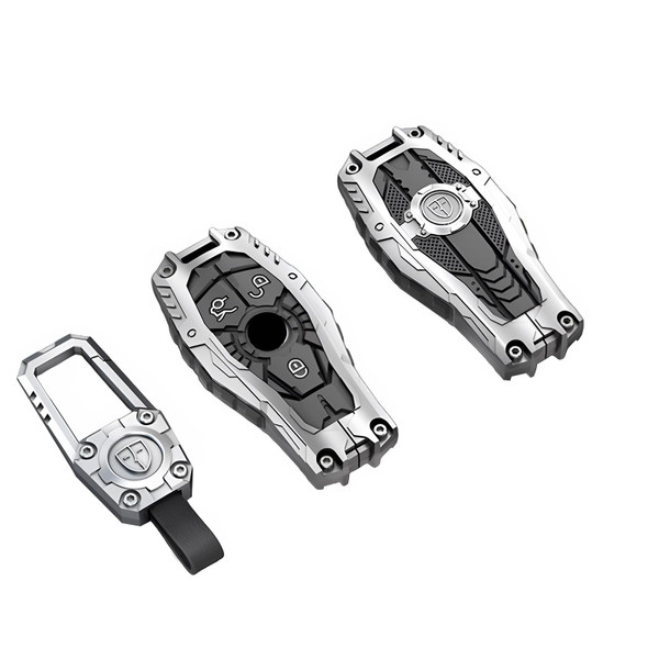 BFDDPPM Heavy Metal Key Fob Cover Case Protector Suitable for Keychain, Accessories for C E S M CLS CLK G Class Protector Shell